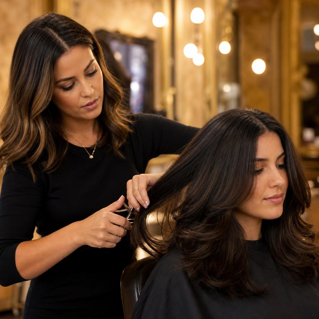 Professional hair styling