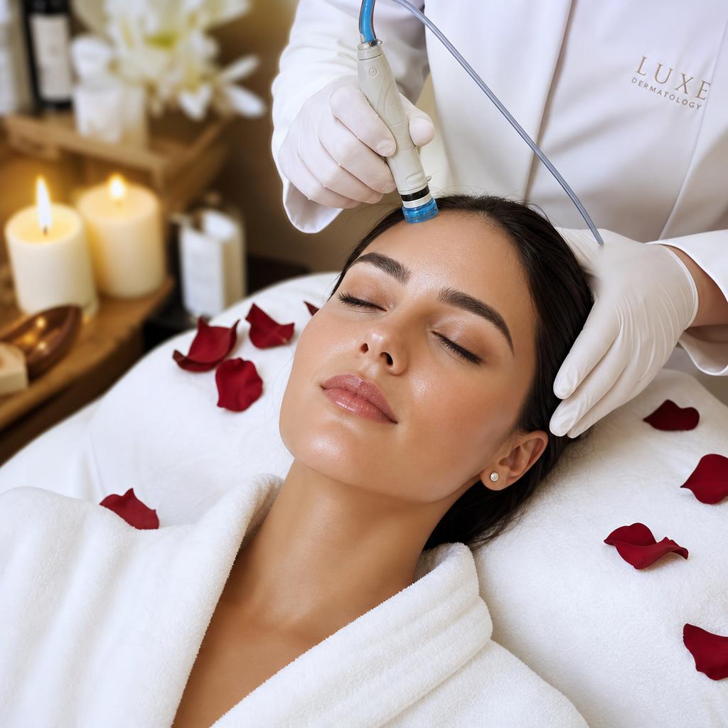 Luxury facial treatment