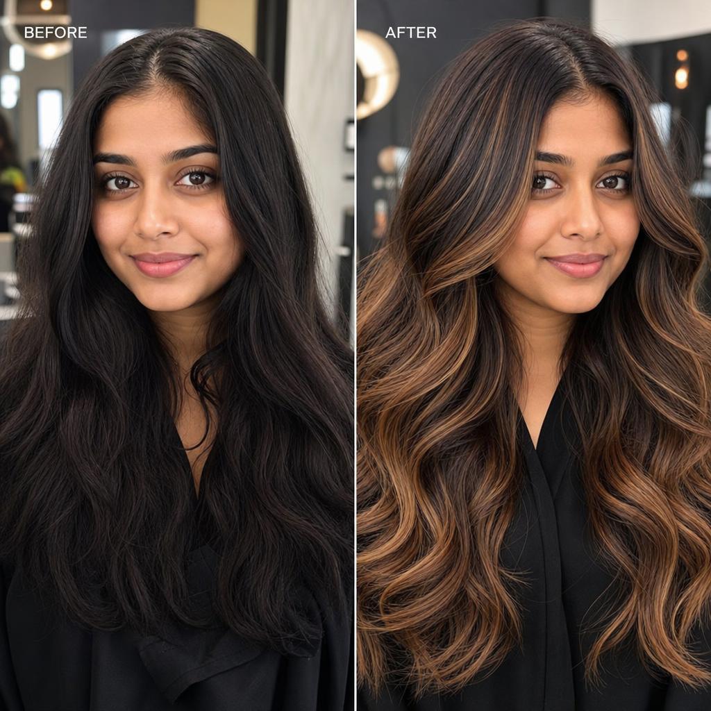 Hair color transformation