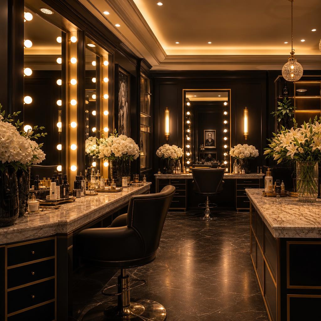 D'Miras luxury beauty salon interior